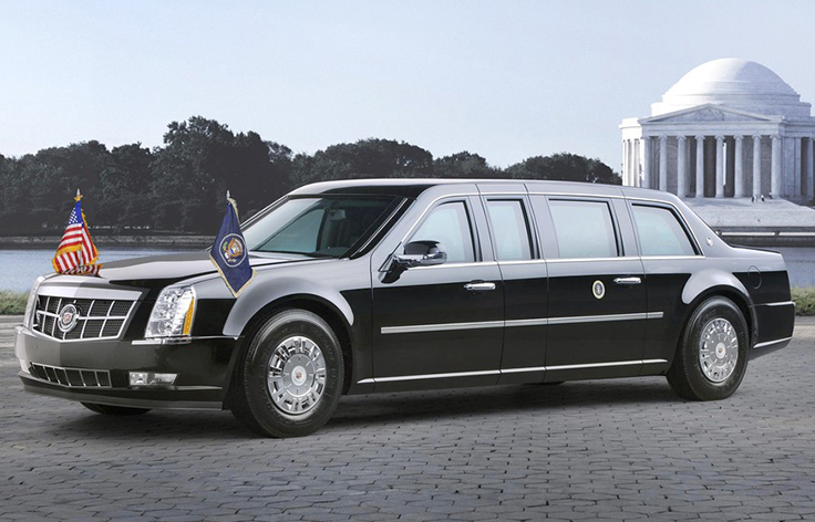 The 2009 Cadillac Presidential Limousine debuted in front of a massive worldwide audience during President Obama s inaugural parade on Jan. 20, 2009. (02/17/12)